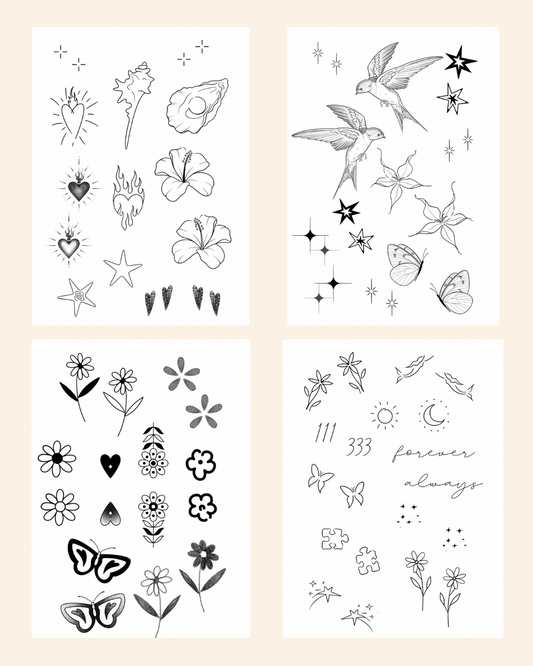 Fine Line Temporary Tattoos® — Matching Pack