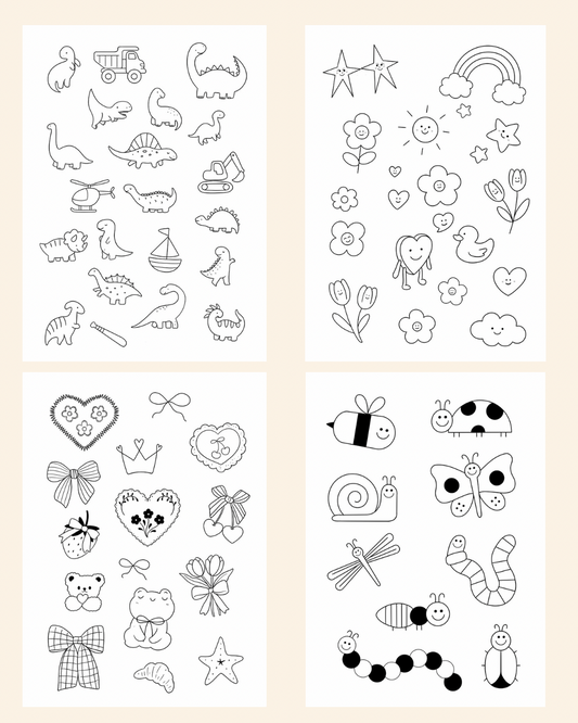 Fine Line Temporary Tattoos® — Kids Pack