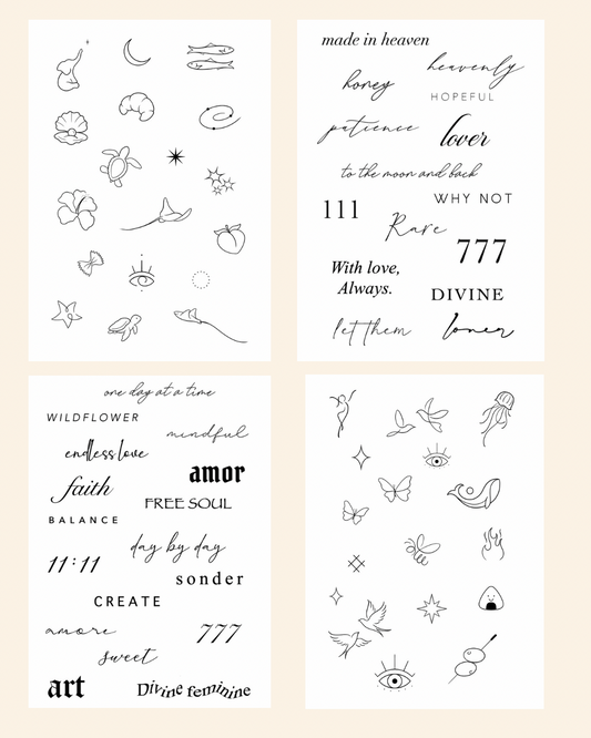 Fine Line Temporary Tattoos® — Icon Pack