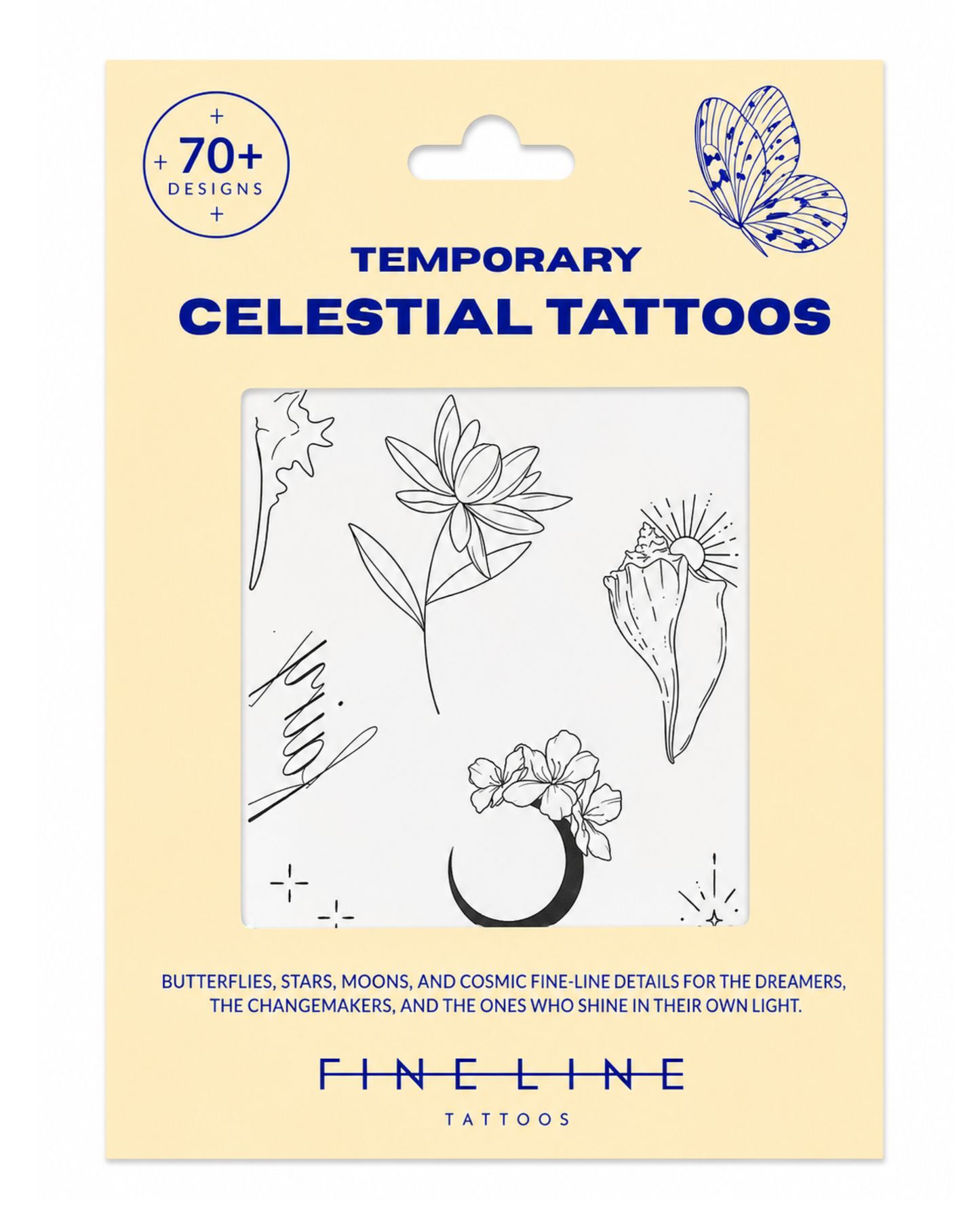 Fine Line Temporary Tattoos® — Celestial Pack