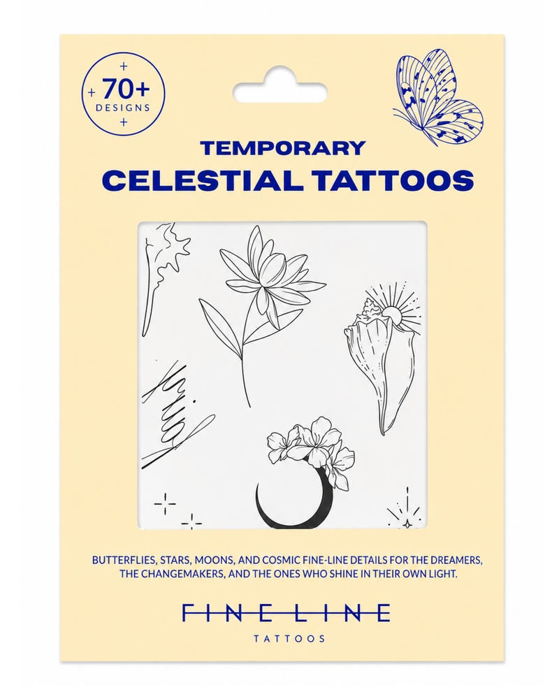 Fine Line Temporary Tattoos® — Celestial Pack