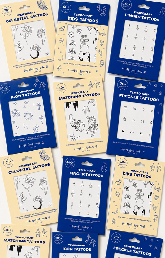 Complete Temporary Tattoo Collection - All 6 Packs