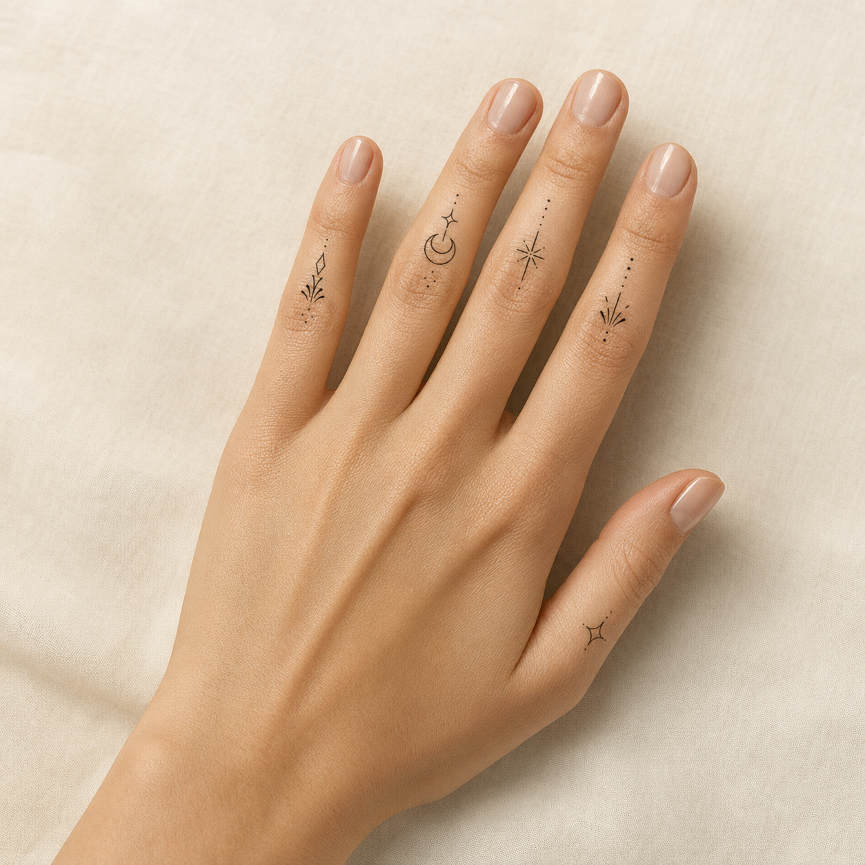 Fine Line Temporary Tattoos® — Finger Pack