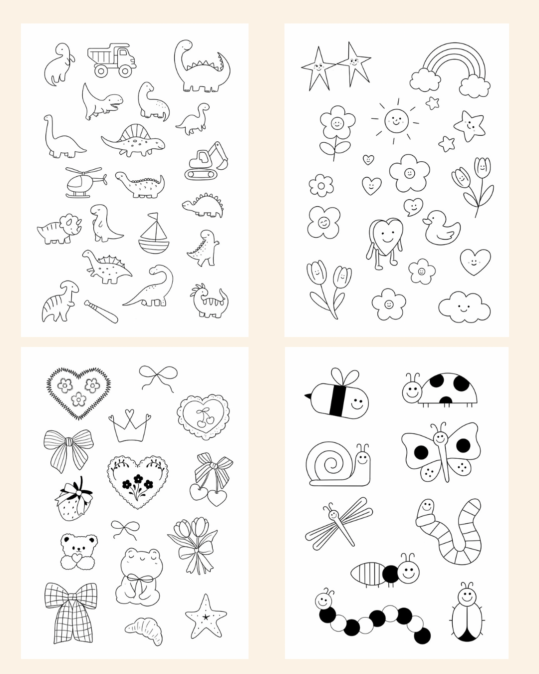 Complete Temporary Tattoo Collection — All 6 Packs
